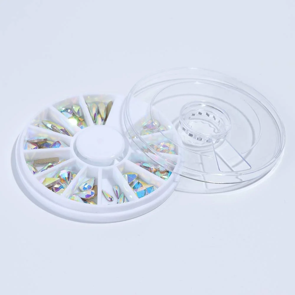 Стрази для нігтів Crystal Mix з плоскою задньою стінкою Діамантовий камінь, фото №5