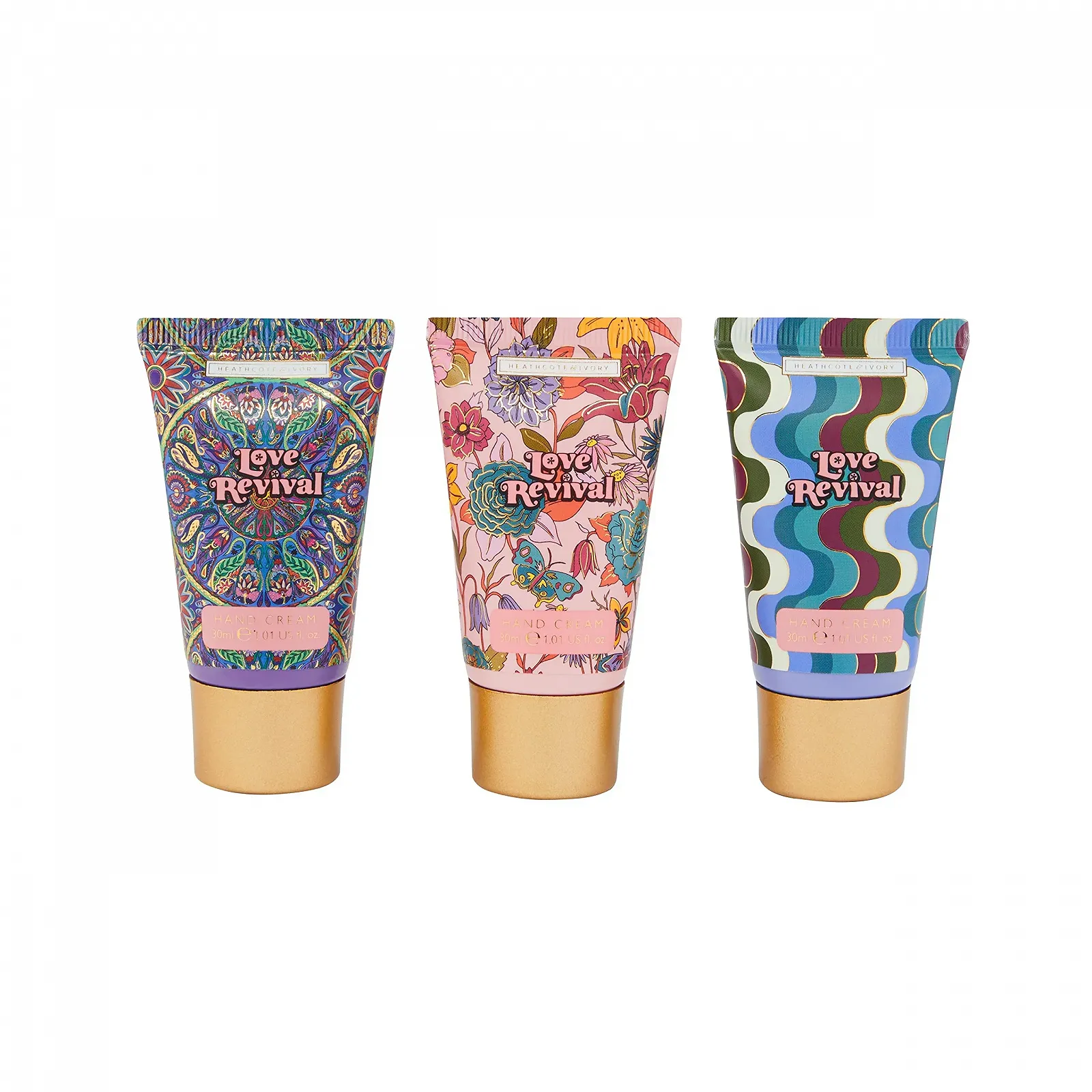 Набор кремов для рук Heathcote & Ivory Love Revival, обогащенный эфирными маслами и маслом ши, 30 мл, фото №2