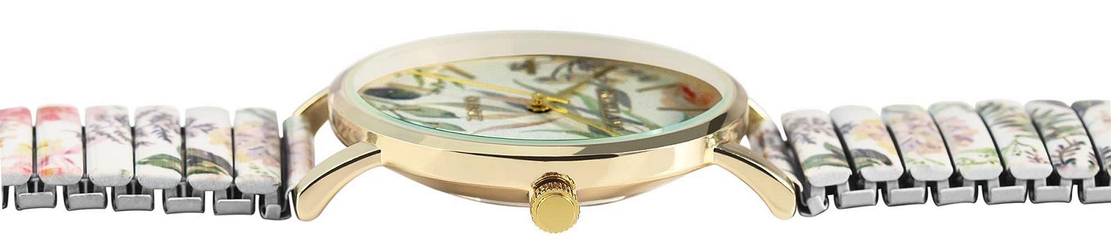 Жіночий годинник Excellanc 1700060, нержавіюча сталь, діаметр 36 мм, кольоровий принт, аналоговий, кварцовий, фото №4