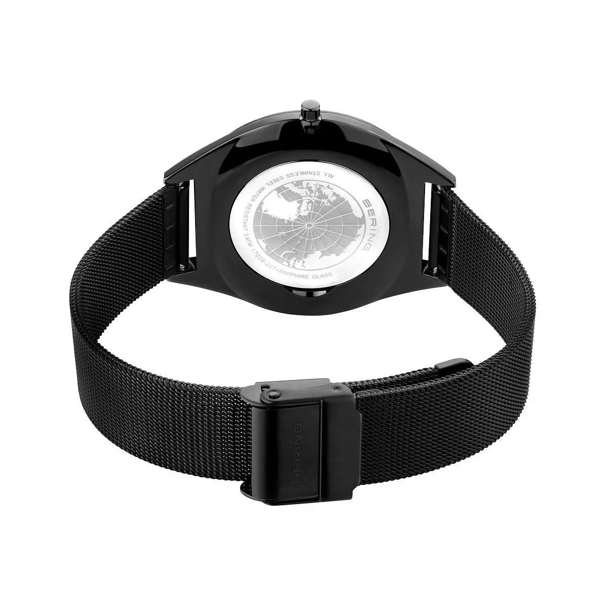 BERING Годинник кварцовий Unisex, 39 мм, корпус з нержавіючої сталі, циферблат, міланський браслет, фото №5 BERING Годинник кварцовий Unisex, 39 мм, корпус з нержавіючої сталі, циферблат, міланський браслет, фото №5