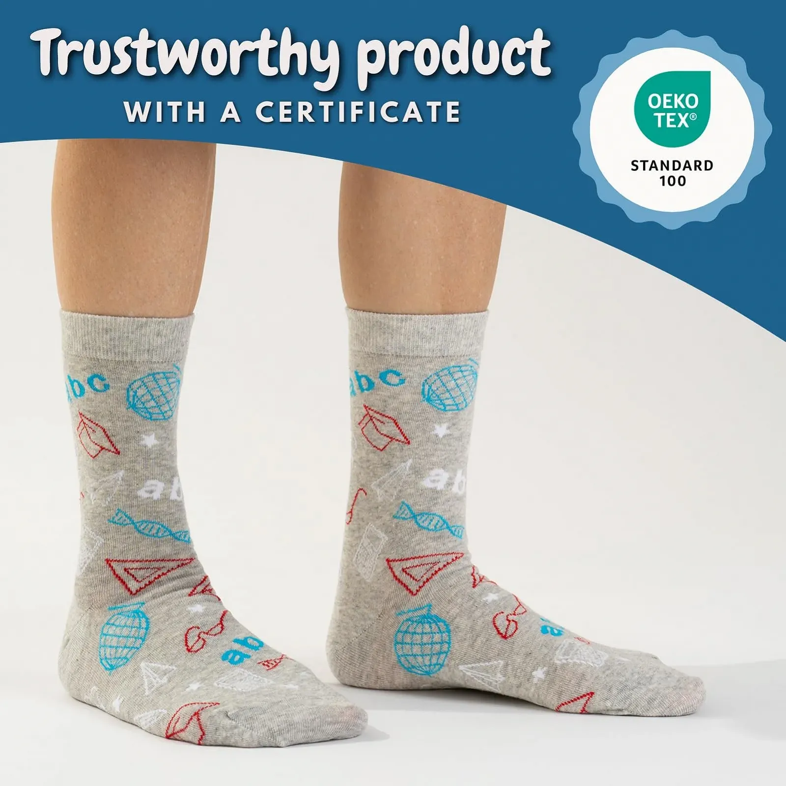 Носки Soxo Teacher Женские Мужские Хлопковые Длинные 2 Размера, фото №4