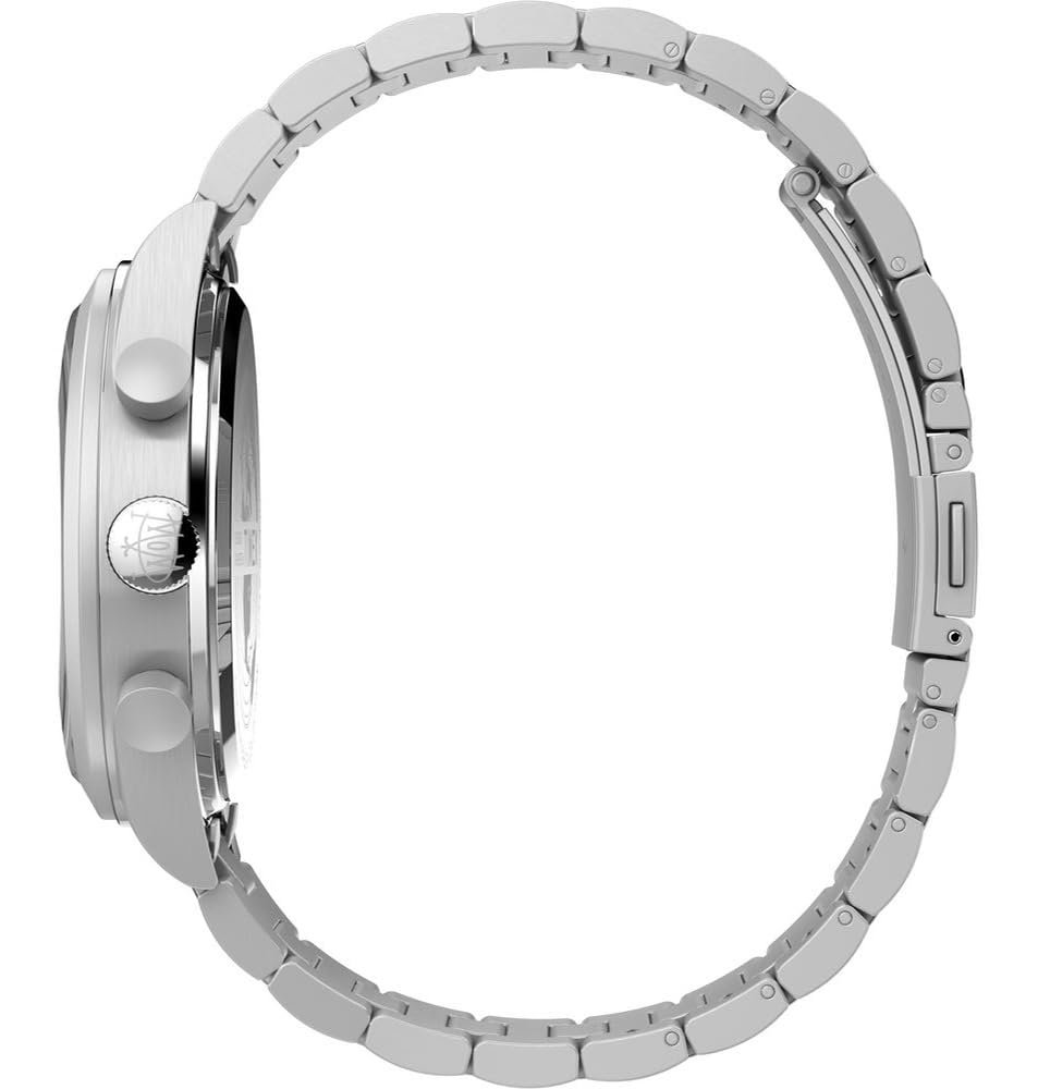 Чоловічий Годинник Timex Traditional Chrono Хронограф Сріблястий Браслет, фото №4 Чоловічий Годинник Timex Traditional Chrono Хронограф Сріблястий Браслет, фото №4