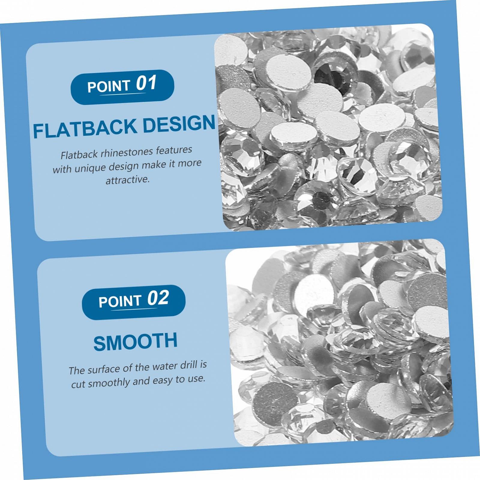 Стразы Healvian для дизайна ногтей 2880 шт. Самоклеящиеся, для творческого маникюра. Подходят для вечеринок, свадеб и особых случаев, фото №6