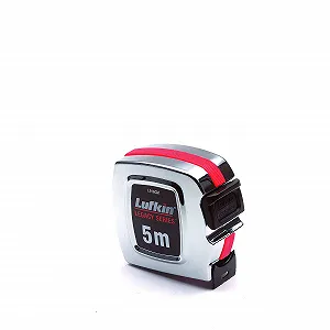 Рулетка Lufkin Legacy Series L916 CM 5 м/16 фут 25 мм Хромированный ABS-пластик с ударопрочным корпусом, Серебристо-оранжевый synthetic.ua - Фото 1