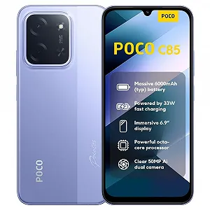 Смартфон XIAOMI Poco C85 6/128 ГБ 6.9 дюйма 120 Гц MediaTek Helio G81-Ultra 50 Мп 6000 мАг Purple (Без зарядного пристрою) - Фото 1