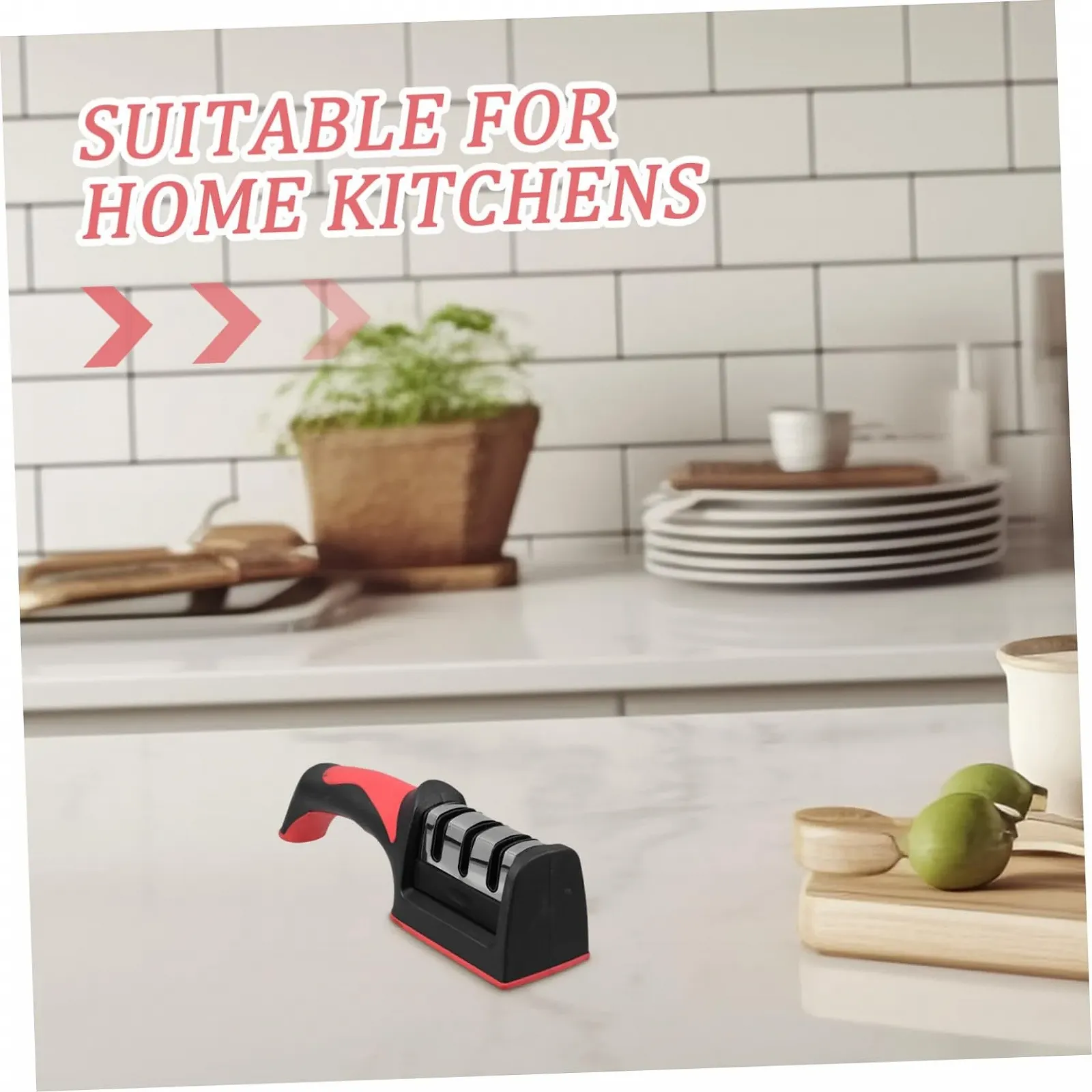 Точилка для ножів багатофункціональна з нержавіючої сталі з точильним каменем, фото №9 Точилка для ножів багатофункціональна з нержавіючої сталі з точильним каменем, фото №9