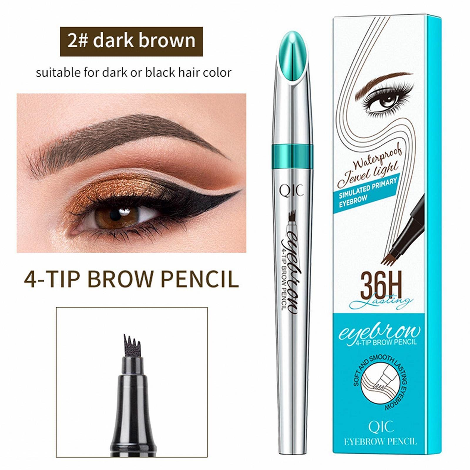 Карандаш для бровей Aibyks Waterproof Four Tip, фото №6