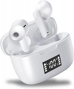 Бездротові навушники Yoous AP28 / Bluetooth 5.2 / Вологозахист IPX67 / До 30 годин роботи від кейса / Білі - Фото 1