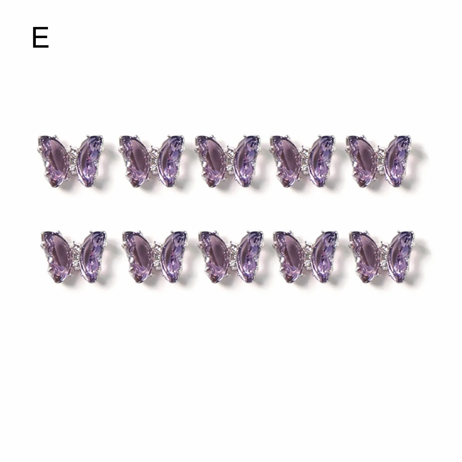 Прикраса для нігтів Стрази Дизайн Декоративні Міцні Акрилові Накладні нігті 3D Метелики Підвіски, фото №2