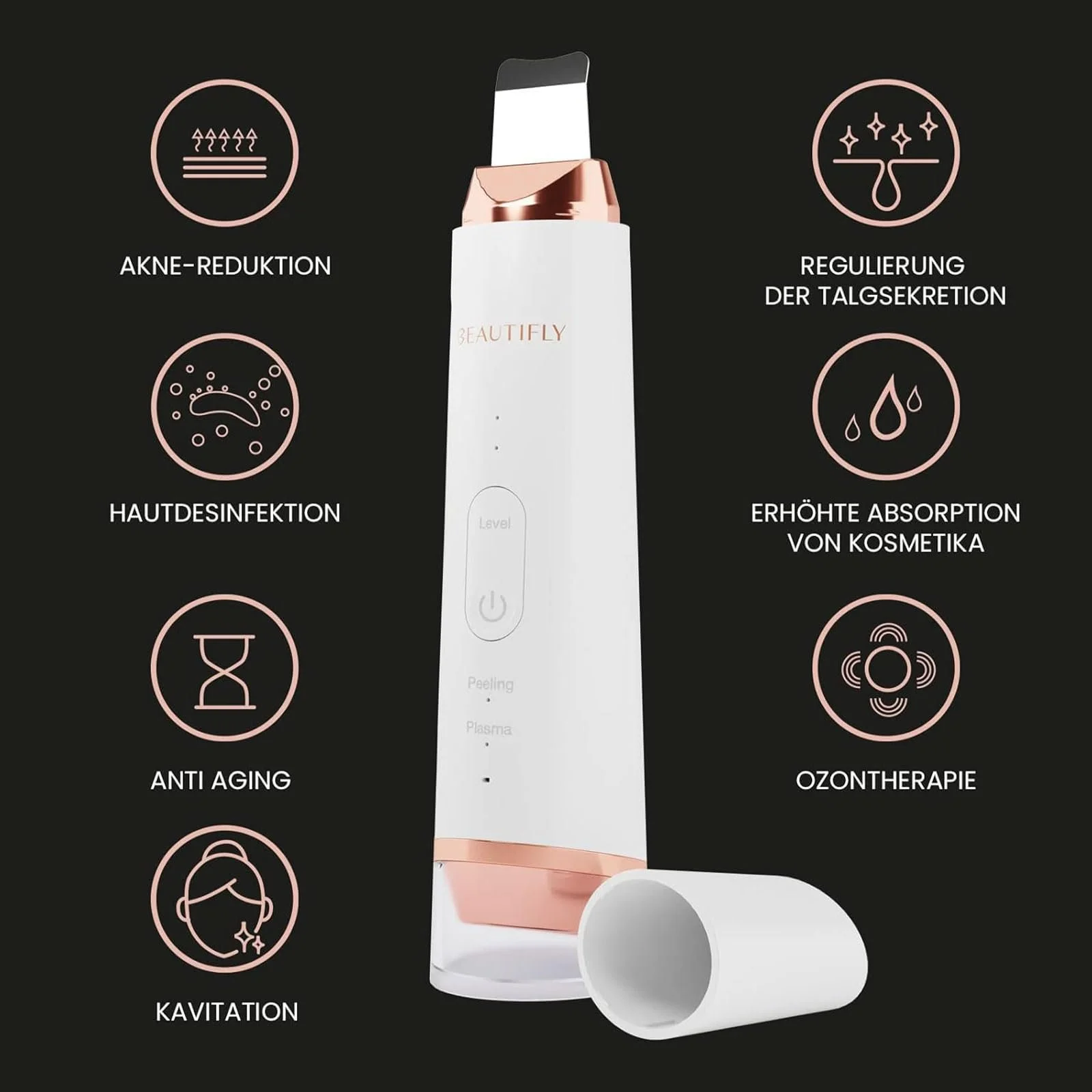 Плазмова ручка Beautifly B-Plasma Pro багатофункціональна для лікування акне омолодження та антивікового догляду, фото №5