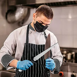 Точильний камінь Double Sided Sharpening Stone для ножів двосторонній ергономічний synthetic.ua - Фото 1