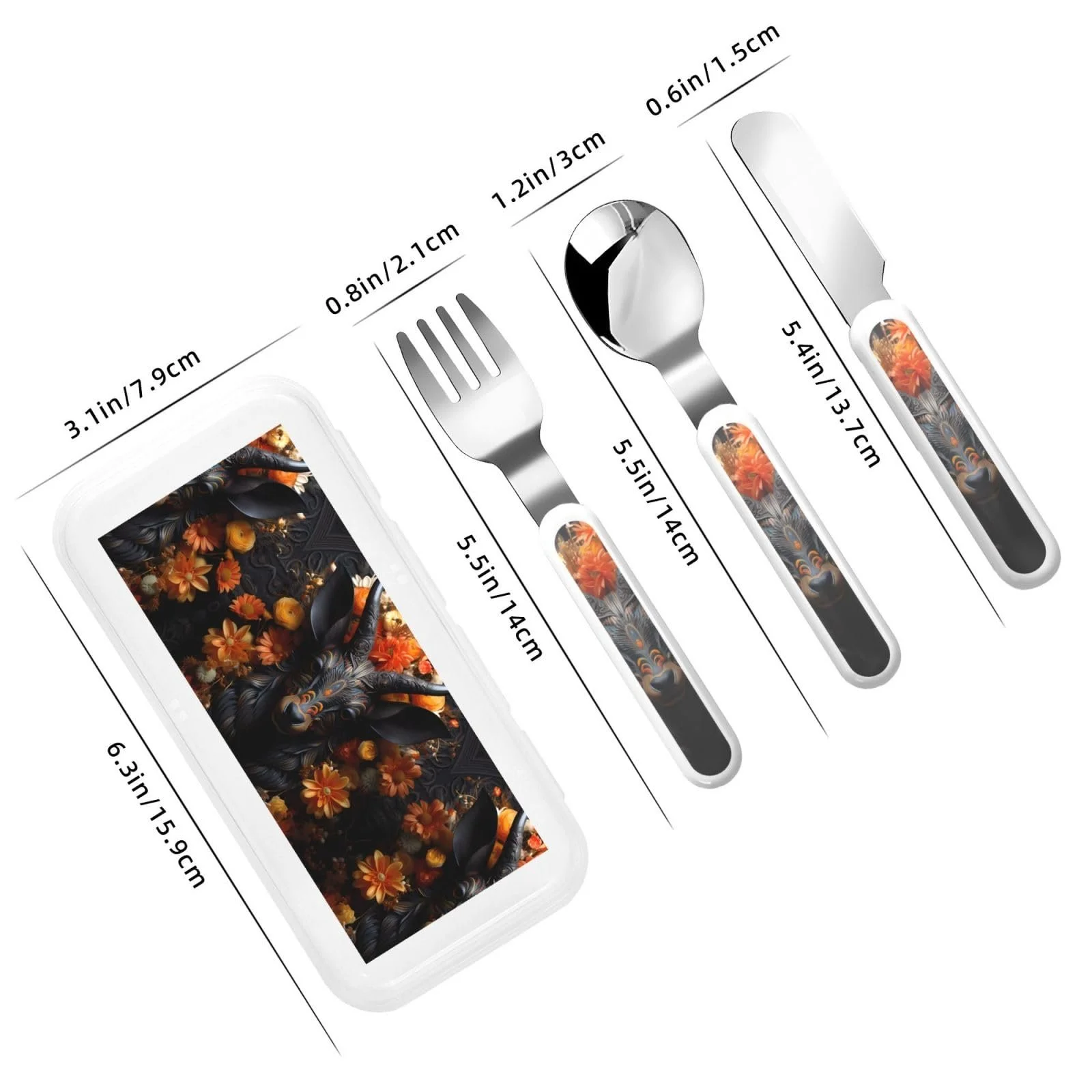 Набір дитячих столових приборів з трьох предметів, фото №3 Набір дитячих столових приборів з трьох предметів, фото №3