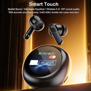 Навушники-перекладач ASHATA, Bluetooth-пристрій перекладу з 80 мовами, 14 мов у реальному часі synthetic.ua - Фото 1