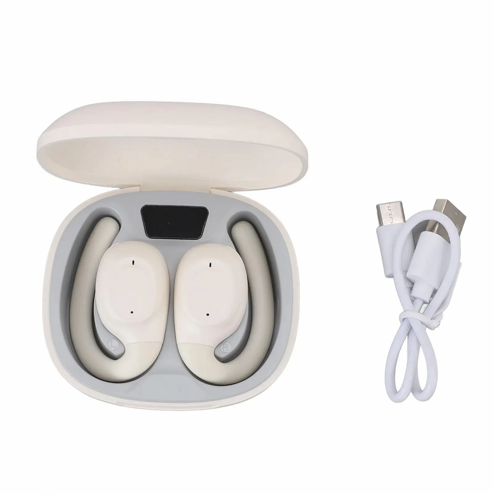 Навушники-перекладачі Bluetooth AI Реального Часу З Вушним Гачком 80 Мов 14 Голосів, фото №1