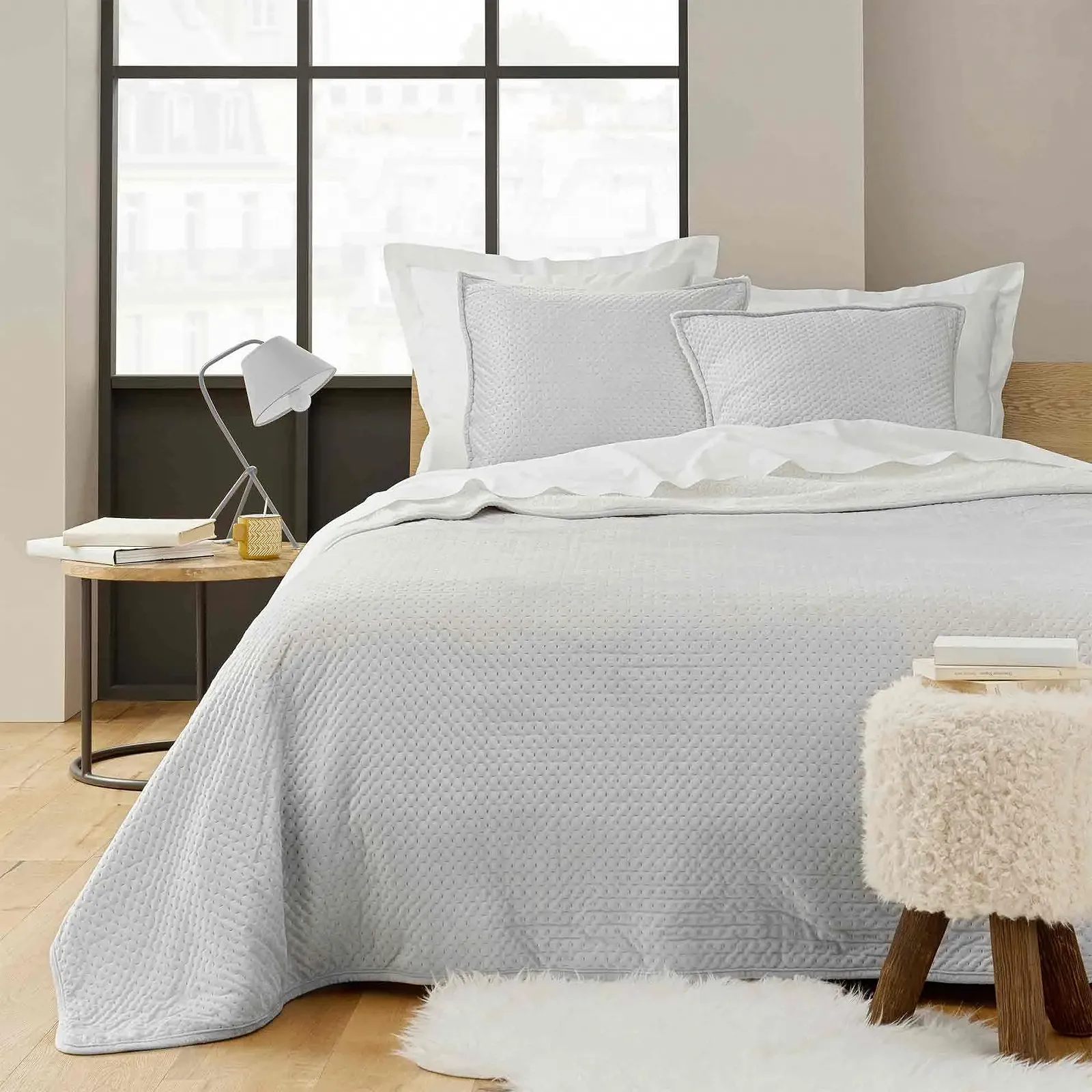 Покрывало douceur d'interieur Mylene 220 x 240 см Серый, фото №1