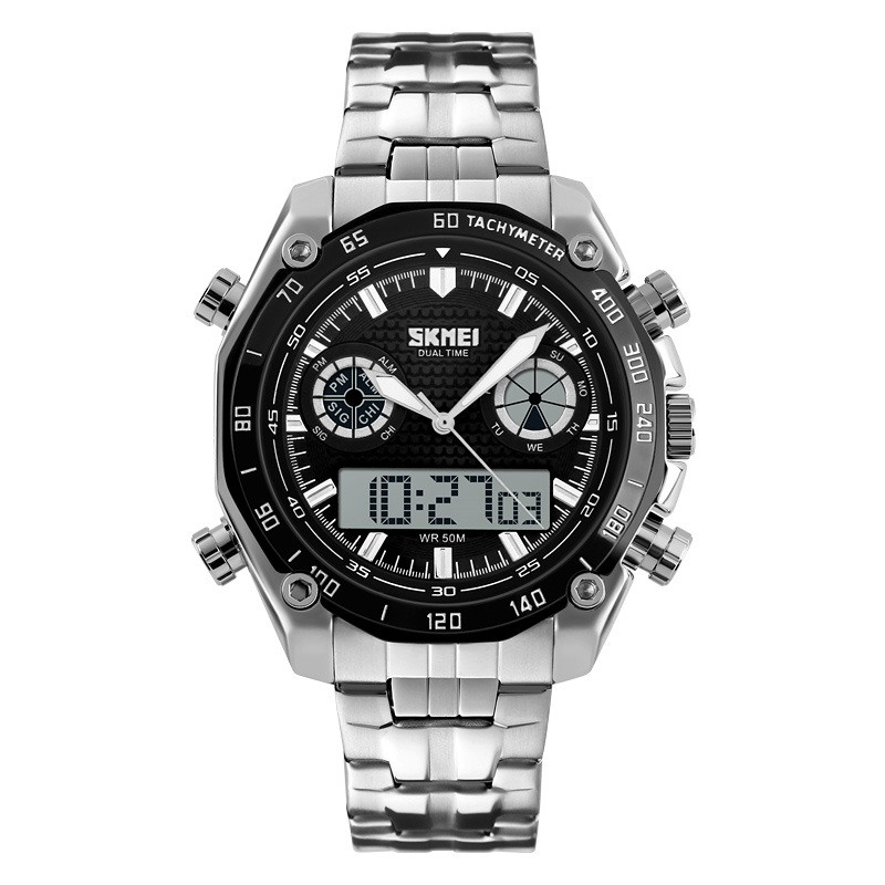 Часы наручные мужские Skmei 1204 Black 1204BK 15898, фото №1