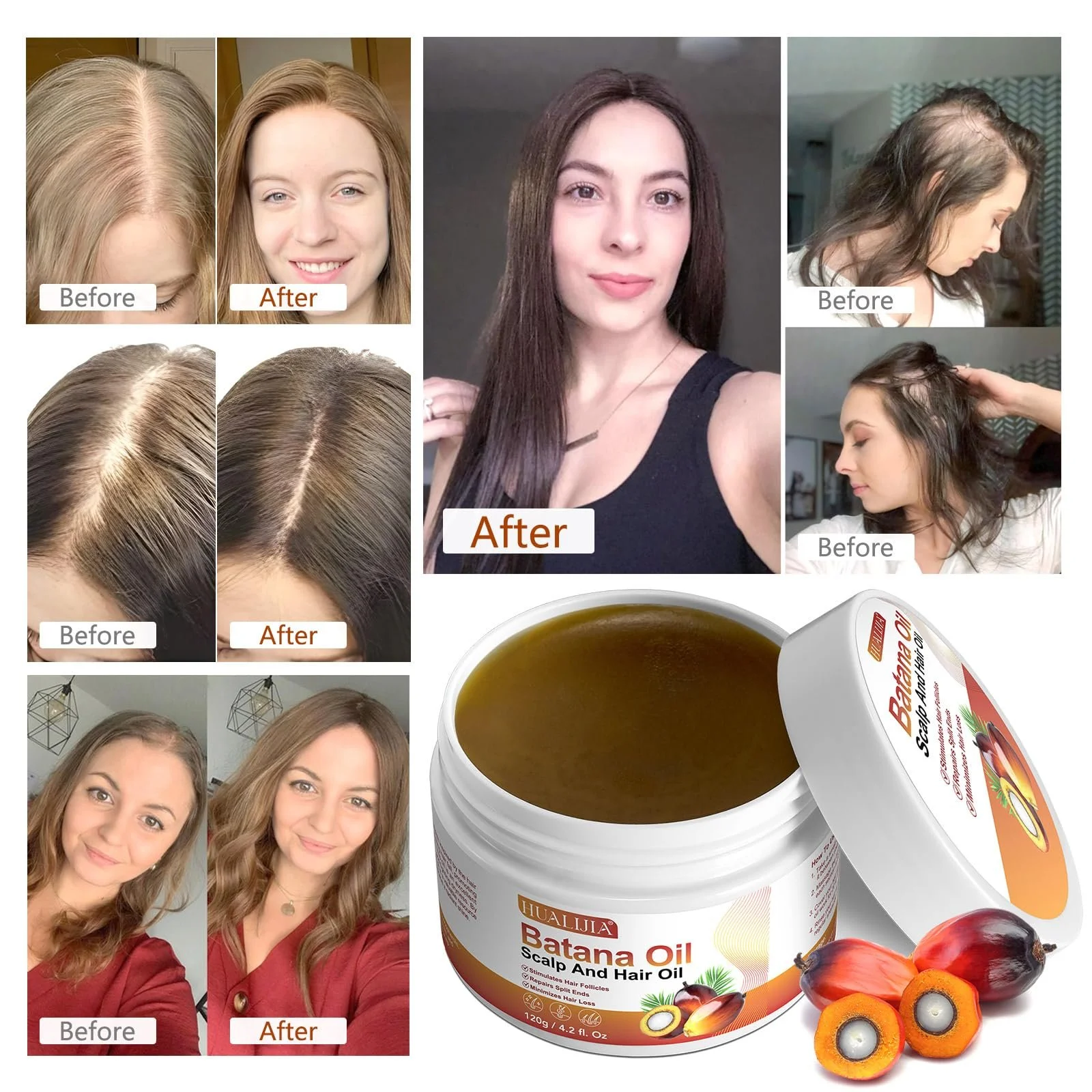 Олія Batana холодного віджиму, 2 шт, Стимулює ріст волосся, фото №5