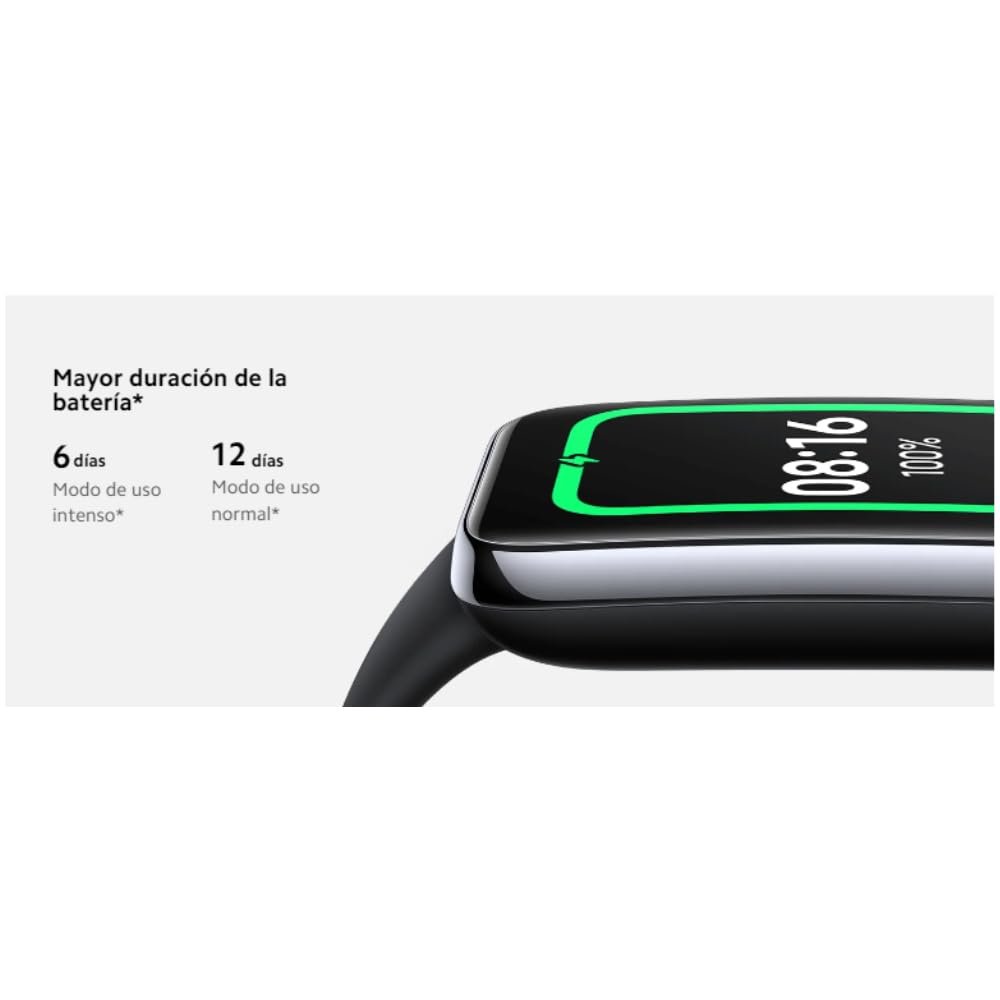 Фитнес-браслет Xiaomi Mi Smart Band (AMOLED-дисплей, отслеживание SpO2, монитор сна, монитор сердечного ритма, уведомления, шагомер, водонепроницаемость 5ATM) черный, фото №3