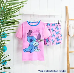 Піжама Disney Stitch для дівчат, шорти, футболка - Stitch Things synthetic.ua - Фото 1