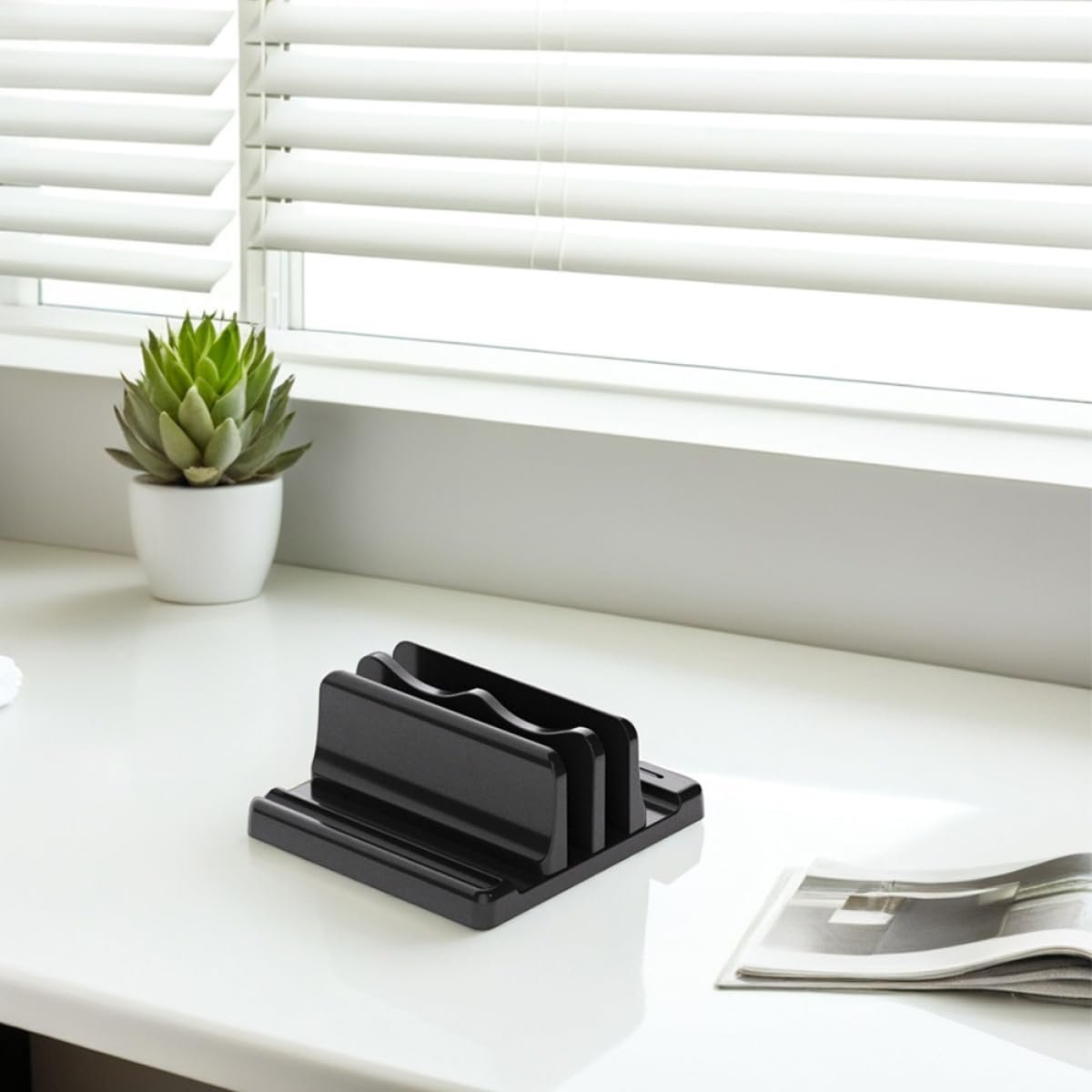 Держатель Вертикальный UKCOCO для Ноутбука и Книг с Двойным Регулируемым Слотом, фото №6