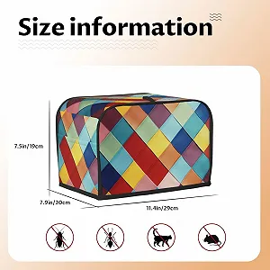 Чехол для тостера на 2 ломтика Bunt, клетчатый цена на synthetic.ua - Фото 1 Чехол для тостера на 2 ломтика Bunt, клетчатый synthetic.ua - Фото 1