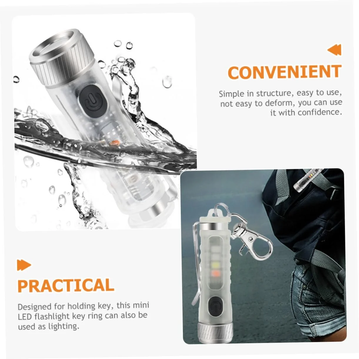 Ліхтарик-брелок Sosoport, 4 шт., фото №9 Ліхтарик-брелок Sosoport, 4 шт., фото №9