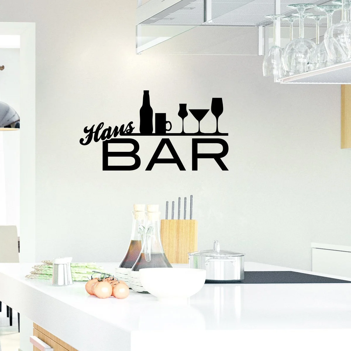 Наклейка на стену Home Bar 50 x 27 см черная, фото №2