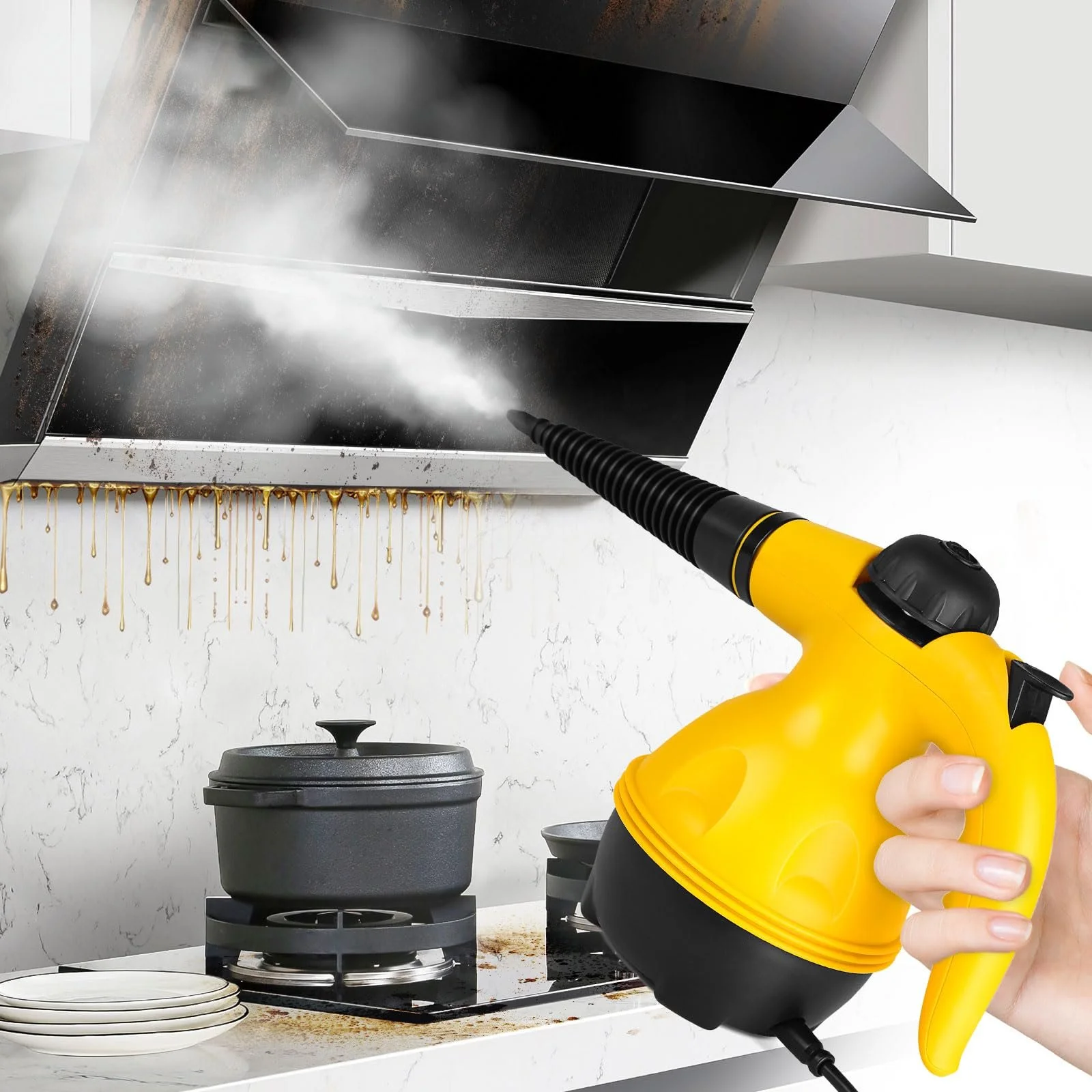 Пароочиститель ручной многофункциональный 1050 Вт 350 мл, фото №2