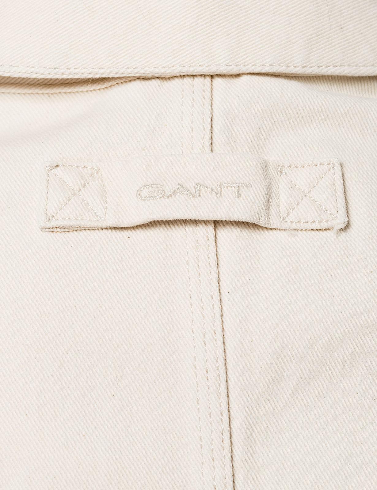 Куртка-рубашка GANT из органического хлопка, макси-пальто, фото №5