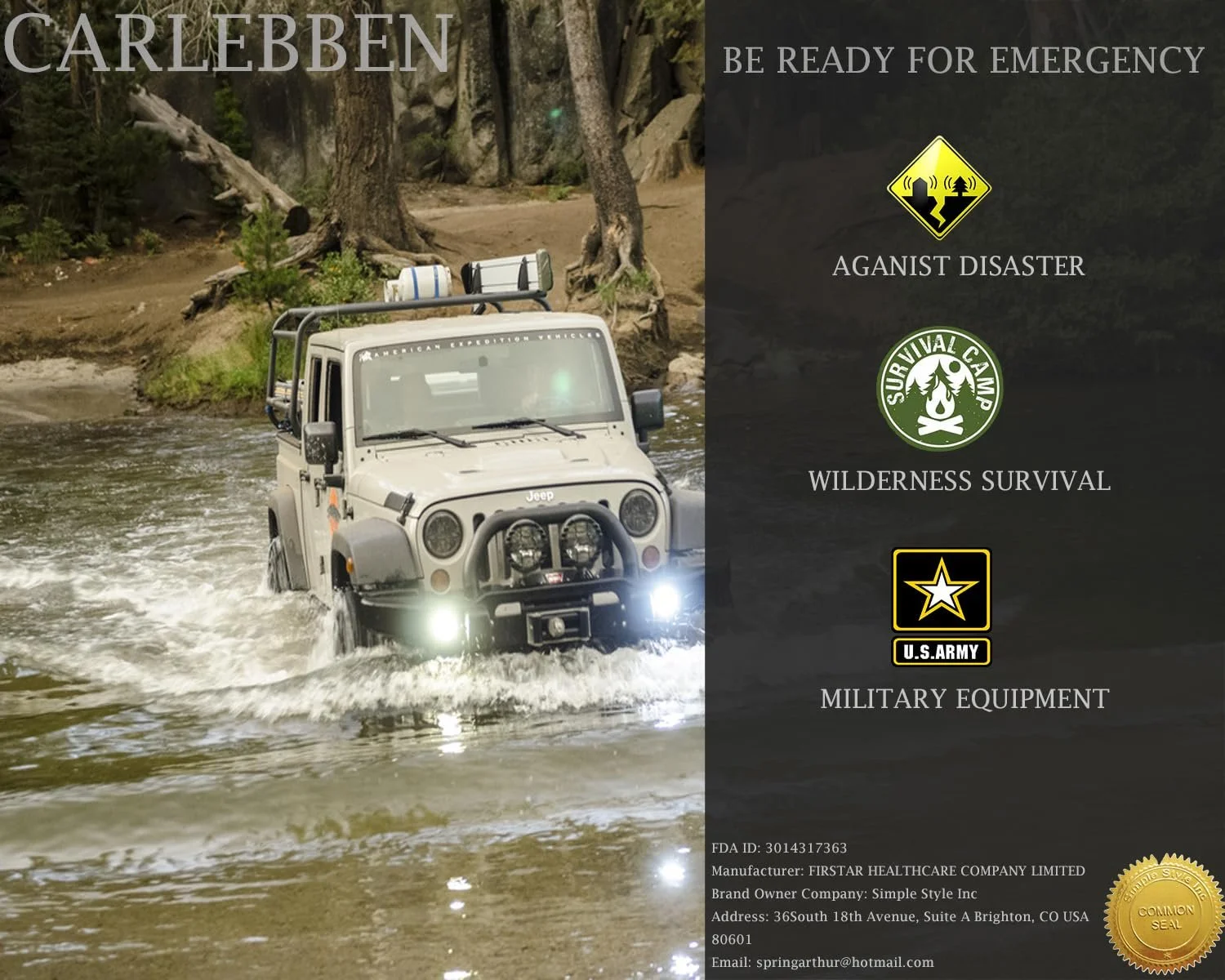 Набір для виживання Carlebben Tactical Gear EDC тактичний Molle, фото №4