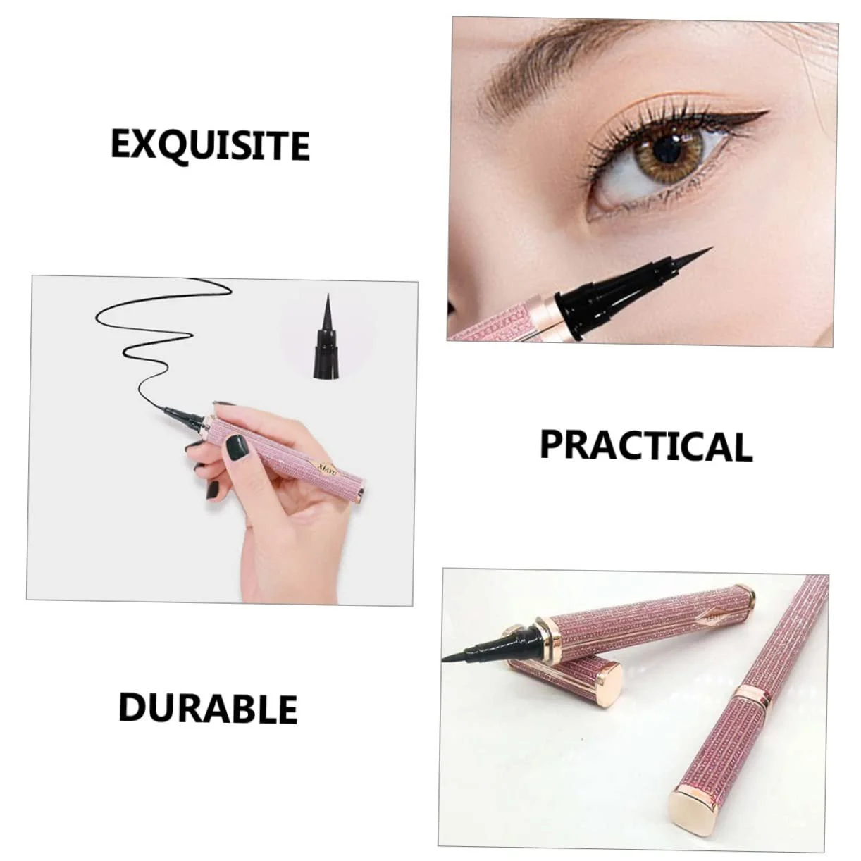 Подводка для глаз Beavorty 2st Черный Розовый, фото №5