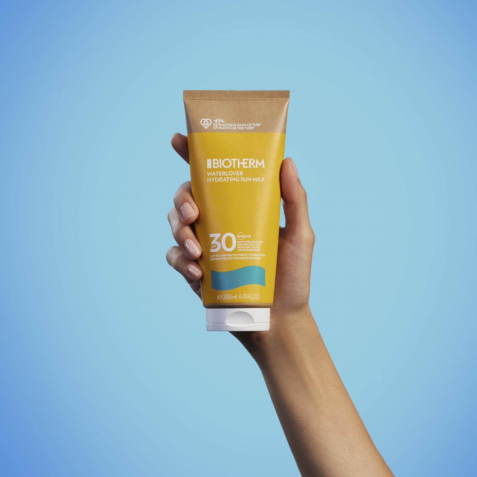 Солнцезащитное молочко Biotherm Waterlover Hydrating Sun Milk SPF 30, увлажняющее, водостойкое, 200 мл, фото №3