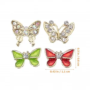 Украшения для ногтей Бабочки FRCOLOR 40 шт. synthetic.ua - Фото 1