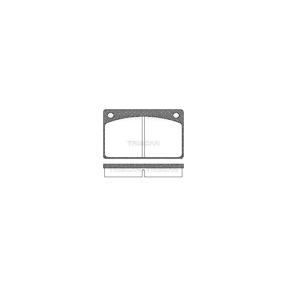 Комплект гальмівних колодок TRISCAN 8110 27602 для VOLVO передній міст, фото №1