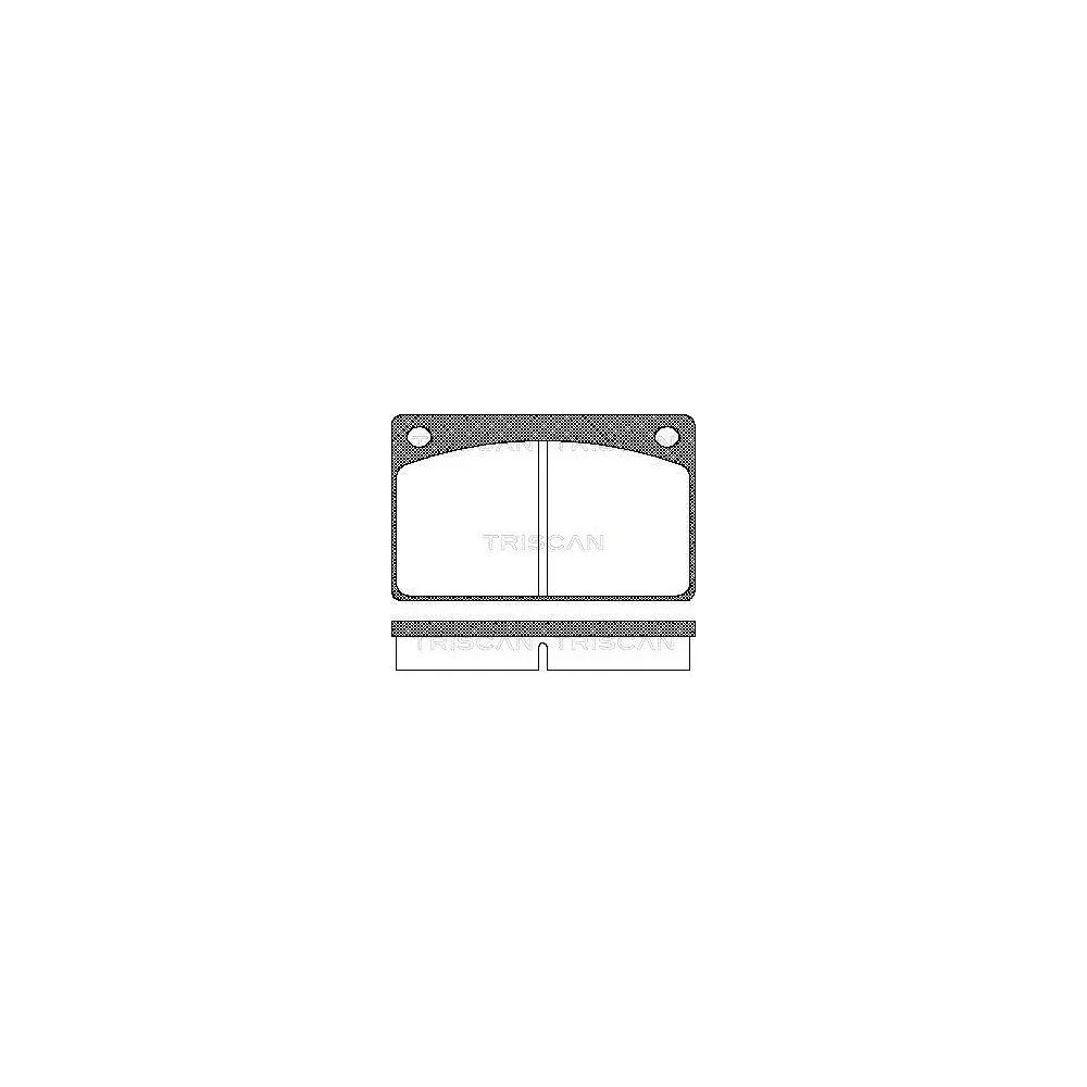Комплект тормозных колодок TRISCAN 8110 27602 для VOLVO передний мост, фото №1