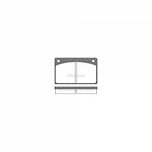 Комплект гальмівних колодок TRISCAN 8110 27602 для VOLVO передній міст - Фото 1