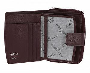 Кожаный кошелек Golden Head Madrid RFID 12.5 см, Amarone, RFID-кошелек synthetic.ua - Фото 1