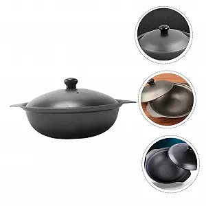 Кастрюля VANZACK Чугунная с крышкой 20 см для тушения synthetic.ua - Фото 1