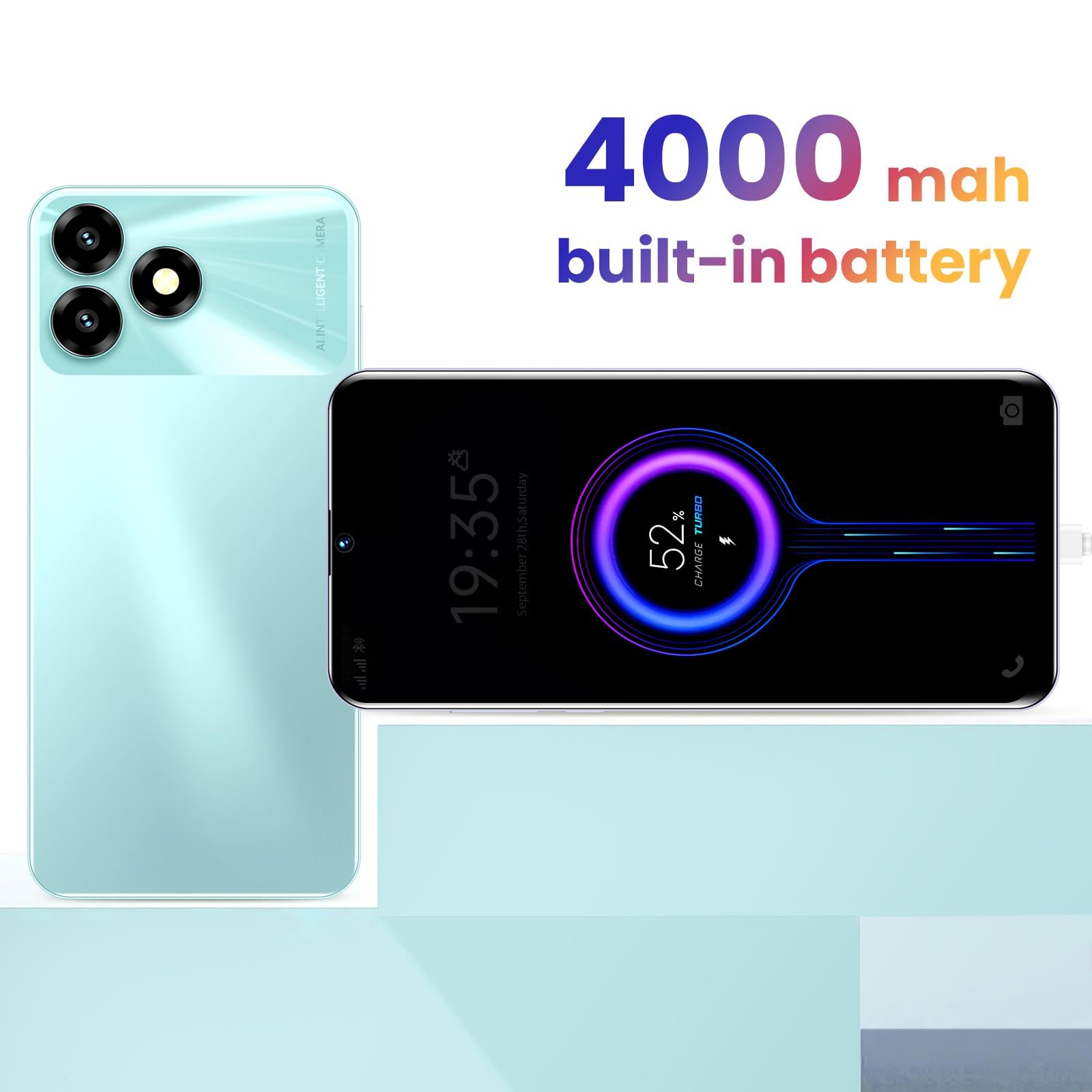 Смартфон Unlock 8-Core Processor 4G-LTE 4GB/64GB 6.52" Light Blue, фото №6