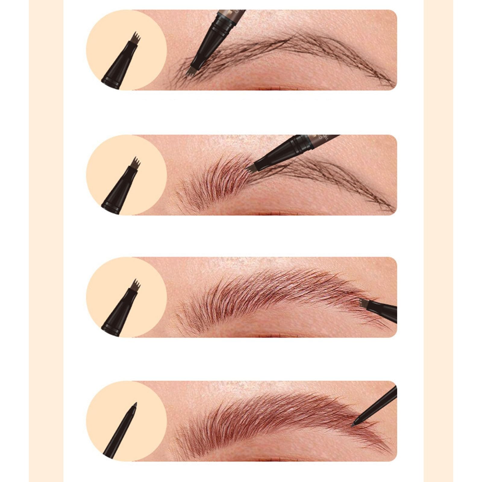 Олівець для брів Härchenzeichnung Eyebrow Pencil 4 Gabelspitze C One Size, фото №5