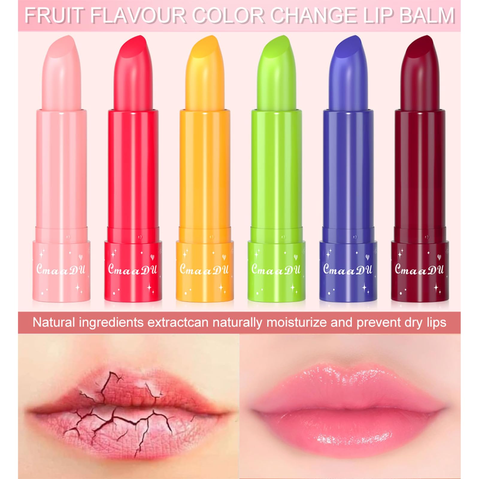 Помада Lipstick Fruit Червона помада з блискучою поверхнею з доглядом за губами, фото №2