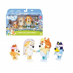 Фігурки Bluey, набір 4 шт., спеціальний набір, рухомі фігурки, друзі, готові до пригод, ляльки з дитячого серіалу, ексклюзивна іграшка, знамениті (BLYA0100) - Фото 1