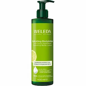 Увлажняющий лосьон для тела WELEDA Organic Hydrating - Натуральная косметика для тела с цитрусовыми, гелем алоэ вера и кокосовым маслом увлажняет кожу. Натуральный лосьон для ухода за всеми типами кожи (веганский, 400 мл) - Фото 1