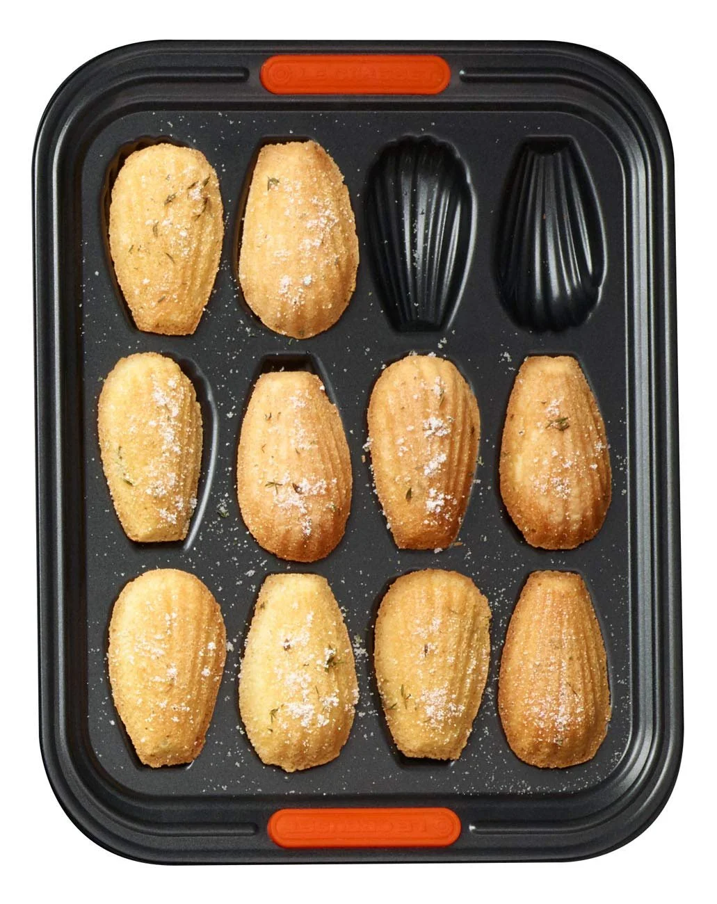 Форма для выпечки мадлен Le Creuset на 12 штук антрацитовая/оранжевая, фото №2 Форма для выпечки мадлен Le Creuset на 12 штук антрацитовая/оранжевая, фото №2