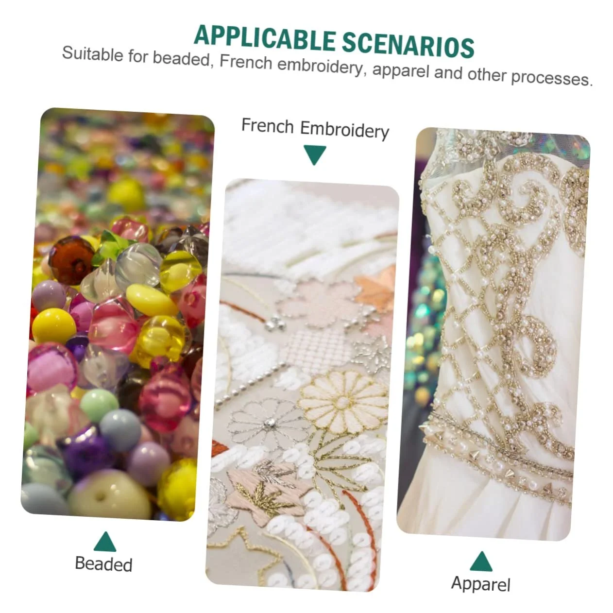 Кристаллы Lurrose, 50 шт, Блестящие, Искусственные, Зеленые, в форме слезы, фото №5