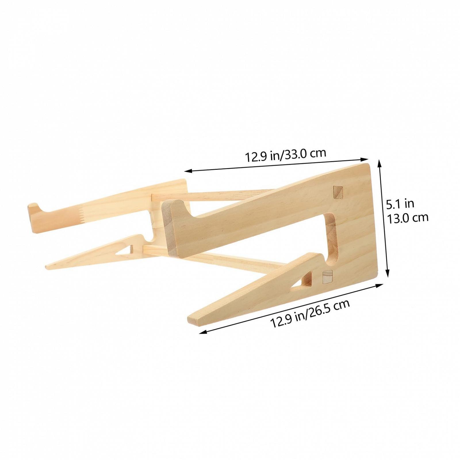 Підставка для ноутбука Дерев'яна Ергономічна Компактна, фото №2