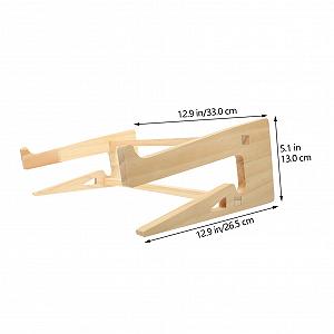 Підставка для ноутбука Дерев'яна Ергономічна Компактна synthetic.ua - Фото 1