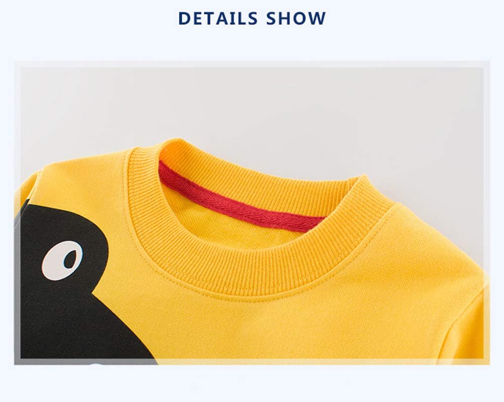 Толстовка SUPFANS Динозавр для хлопчиків Бавовняна Кофта T-Rex з довгими рукавами для малюків, фото №2 Толстовка SUPFANS Динозавр для хлопчиків Бавовняна Кофта T-Rex з довгими рукавами для малюків, фото №2