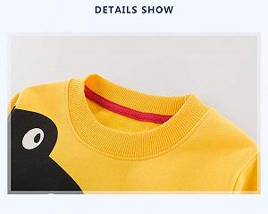 Толстовка SUPFANS Динозавр для мальчиков Хлопковая футболка T-Rex с длинными рукавами для малышей synthetic.ua - Фото 1