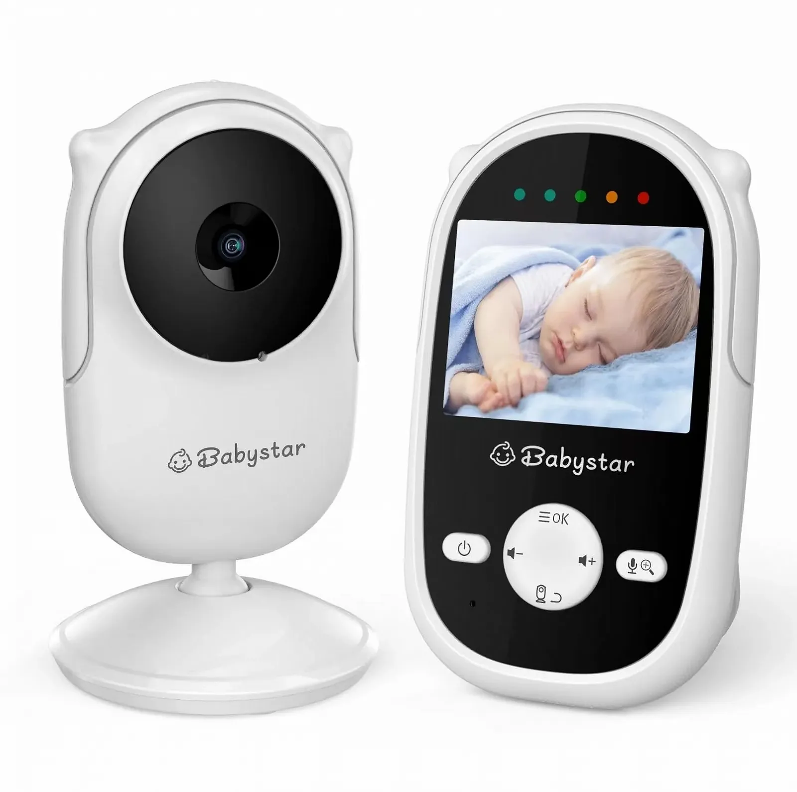 Відеоняня Babystar 2.4 дюйма Night Vision Eco Mode Two-Way Audio Lullabies White, фото №1 Відеоняня Babystar 2.4 дюйма Night Vision Eco Mode Two-Way Audio Lullabies White, фото №1